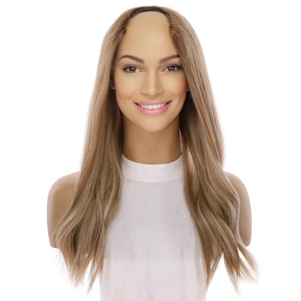 20" U-Shape Wig Ash Blonde