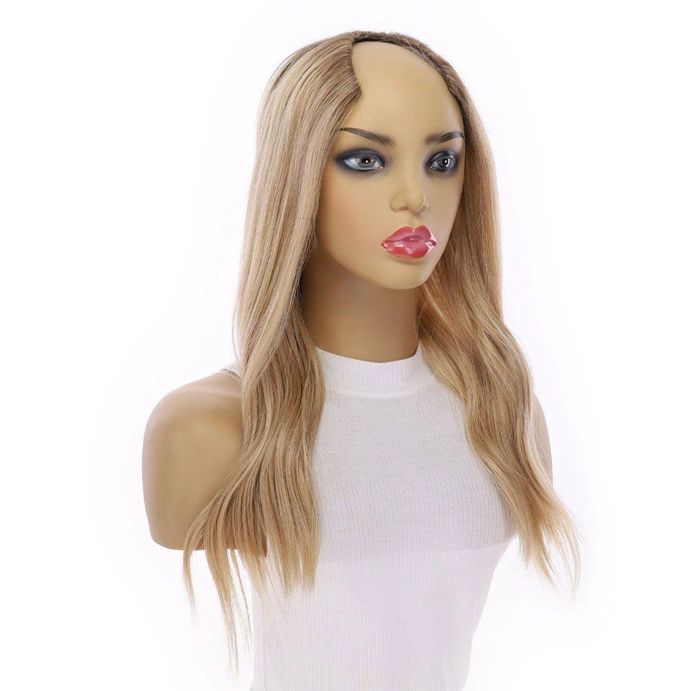 20" U-Shape Wig Golden Blonde