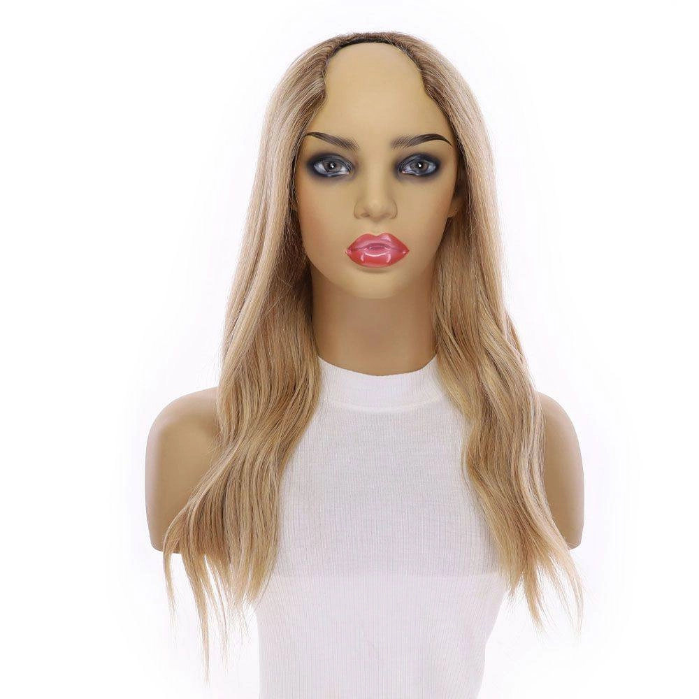 20" U-Shape Wig Golden Blonde