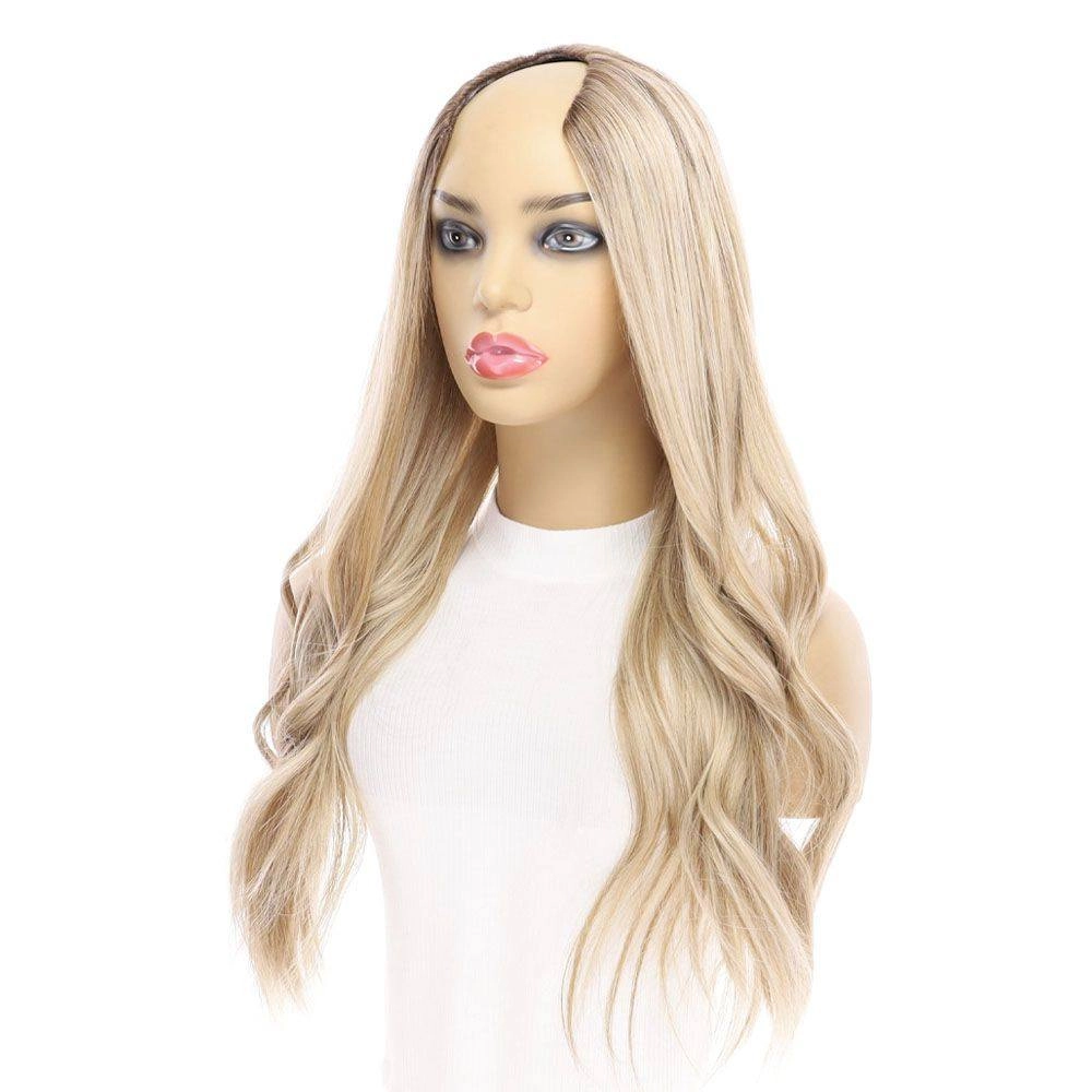 24" U-Shape Wig Ash Blonde