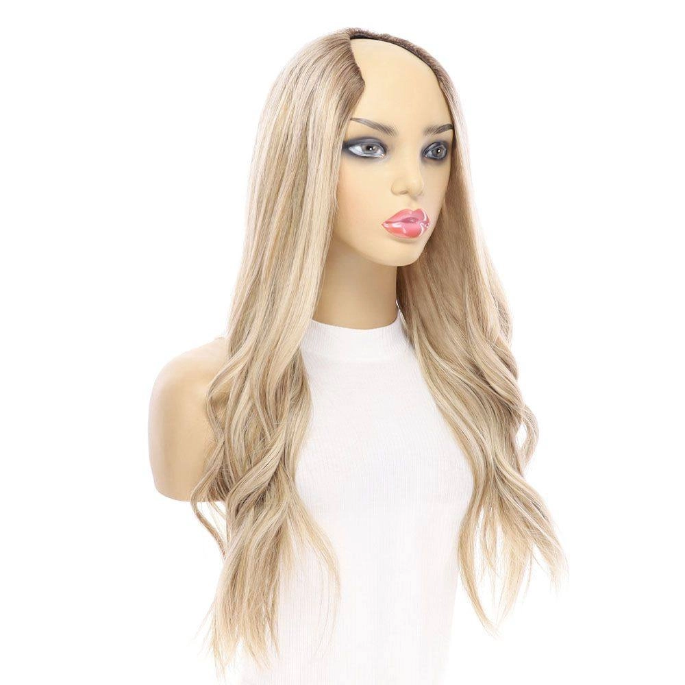 24" U-Shape Wig Ash Blonde