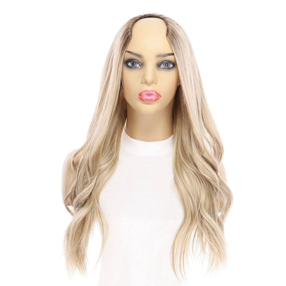 24" U-Shape Wig Ash Blonde