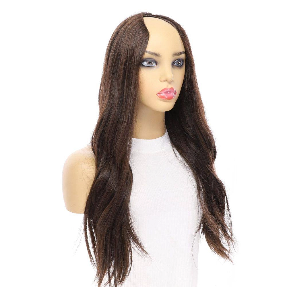24" U-Shape Wig Dark Brown