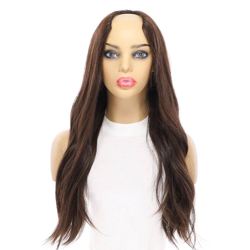 24" U-Shape Wig Dark Brown