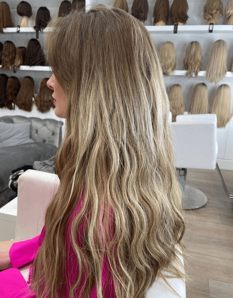 24" U-Shape Wig Medium Blonde