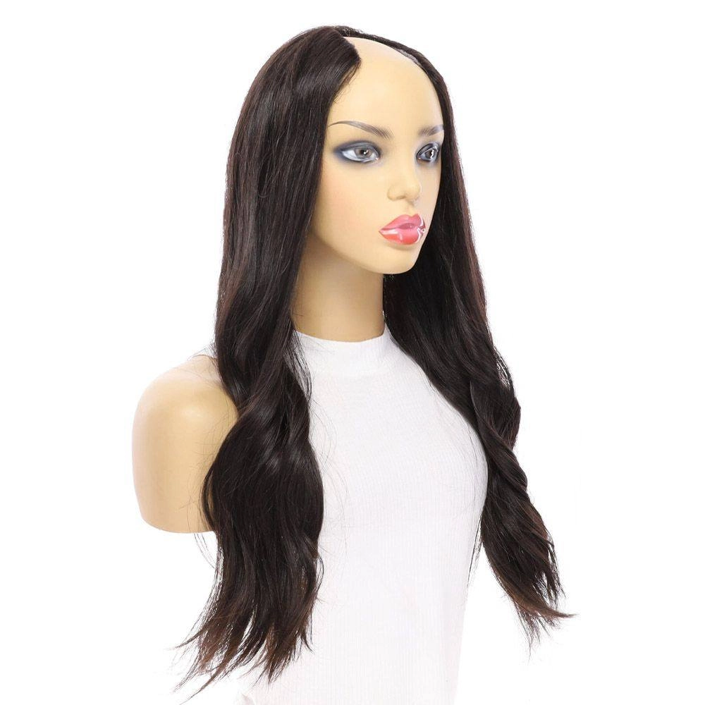 24" U-Shape Wig Natural Black