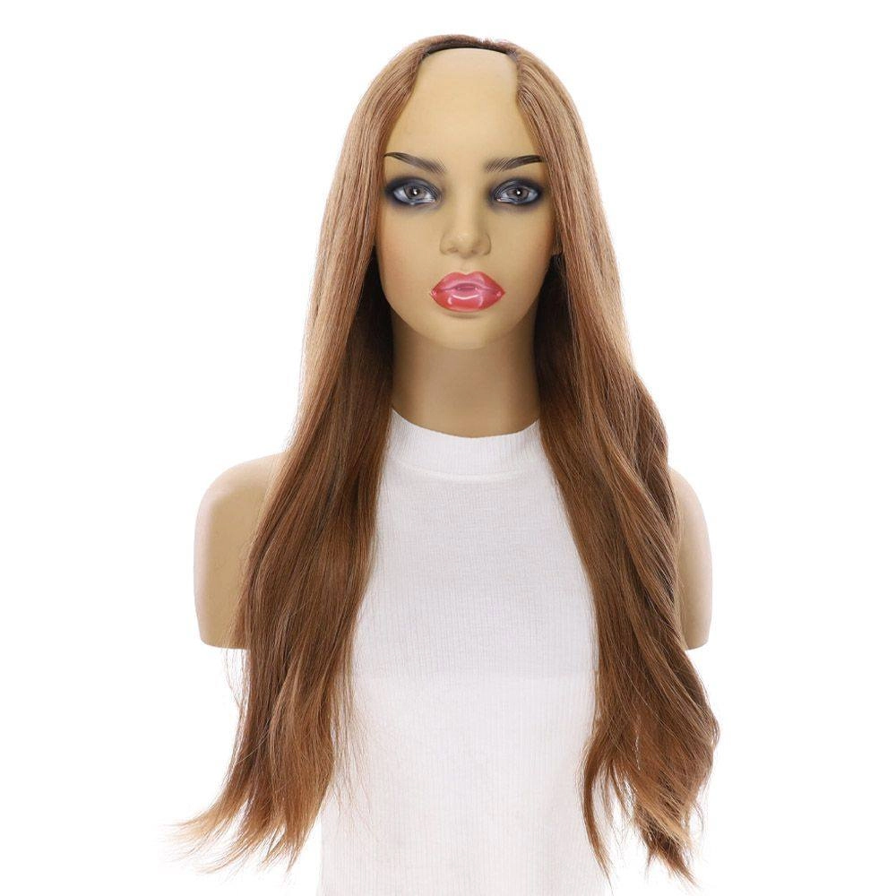 24" U-Shape Wig Strawberry Blonde