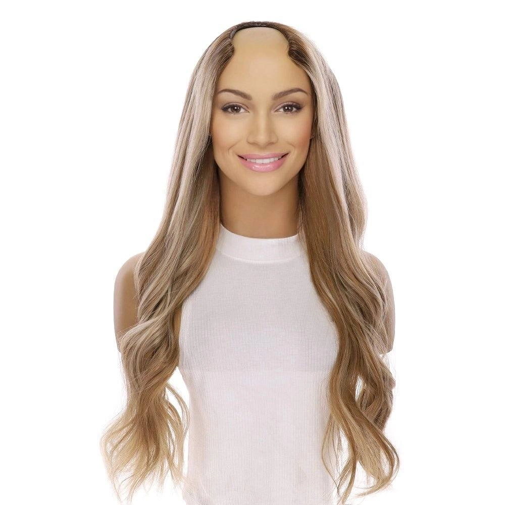 26" U-Shape Wig Ash Blonde