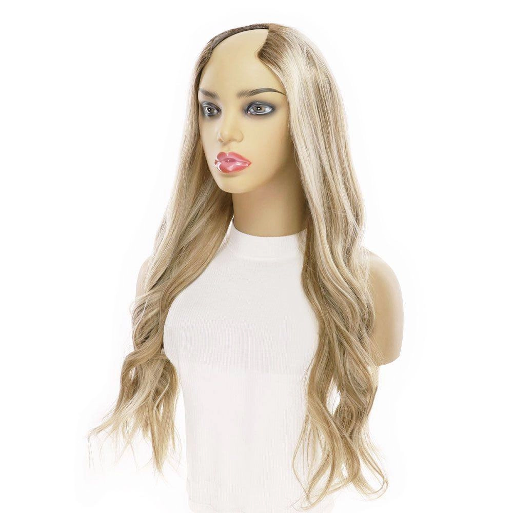 26" U-Shape Wig Ash Blonde