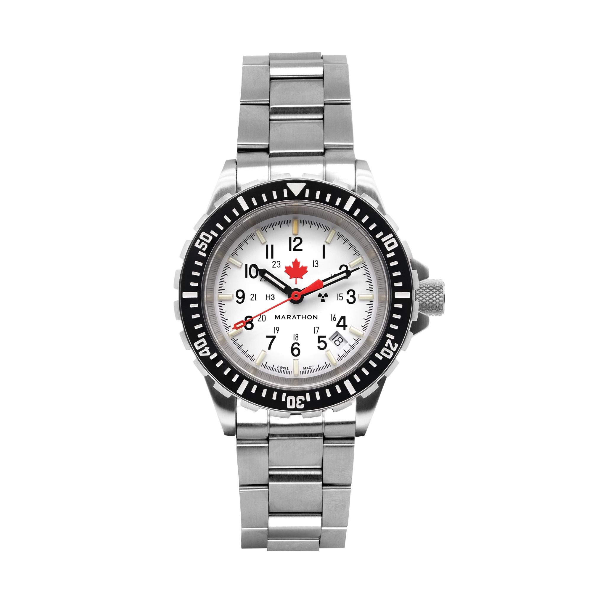 41mm Arctic Red Maple Large Diver’s Automatic (GSAR) with Stainless Steel Bracelet
