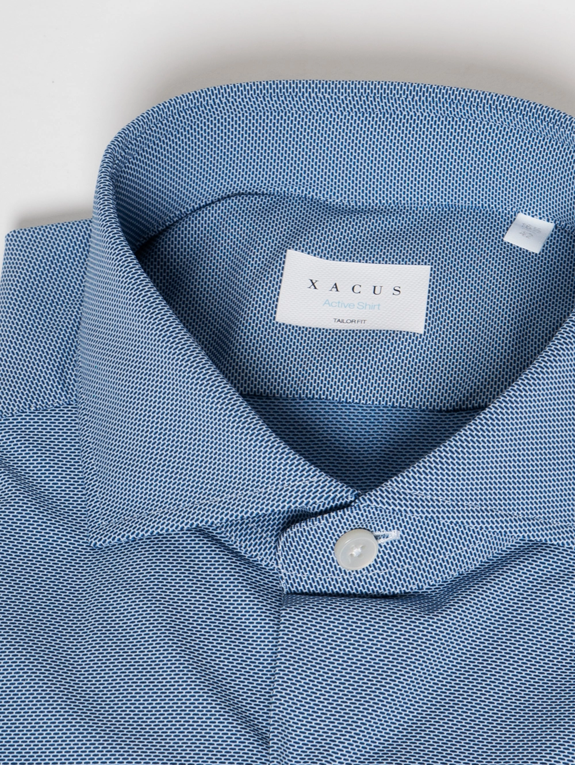 Active Blue Micro Pattern Shirt
