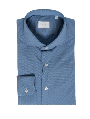 Active Blue Micro Pattern Shirt