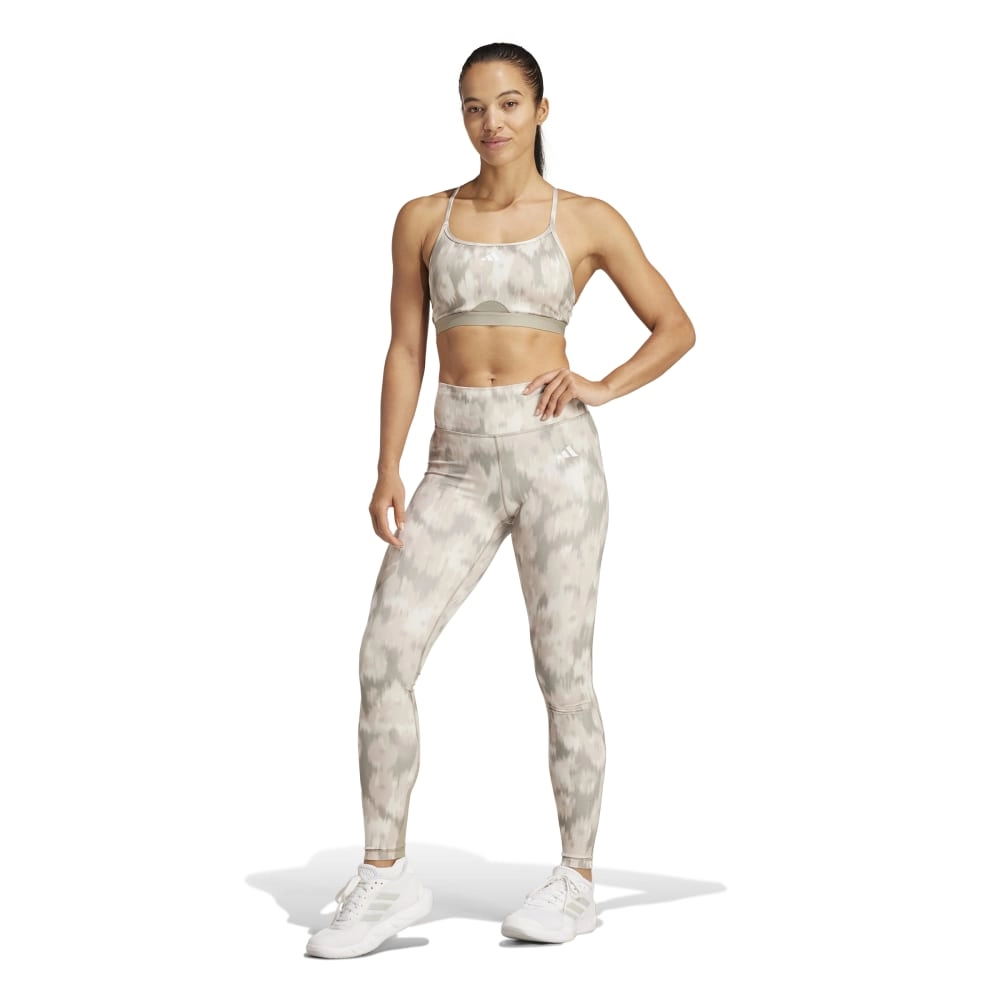 adidas Optime Essentials Allover Print Flower Tie-Dye Women's Leggings
