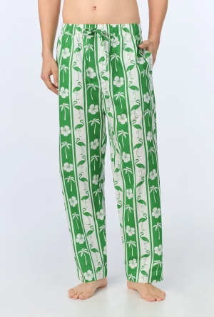 Aloha Stripe Men's Woven Cotton Poplin PJ Pant