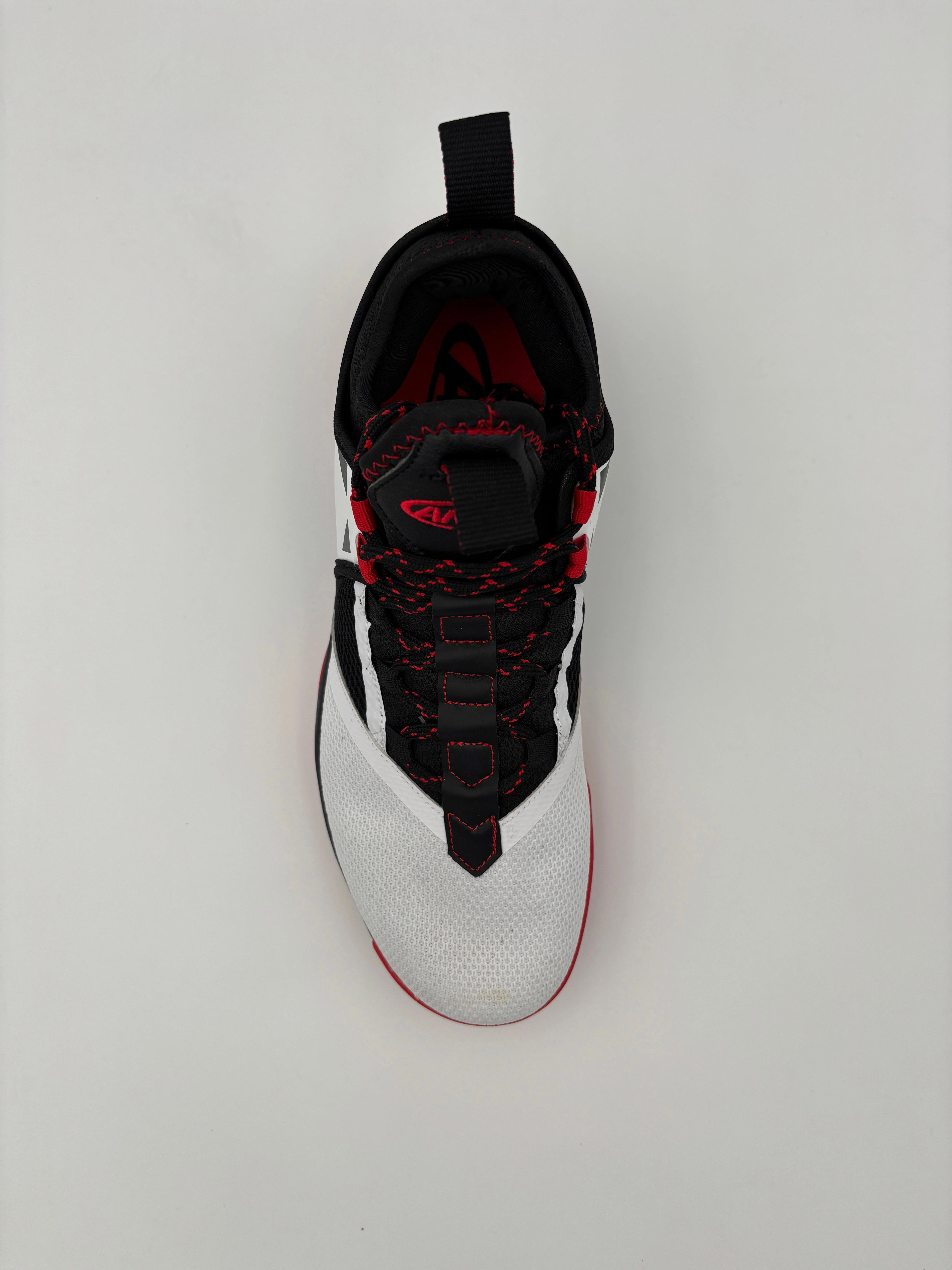 AND-1 MEN'S CHARGE WHITE/BLACK/RED BASKETBALL SHOES