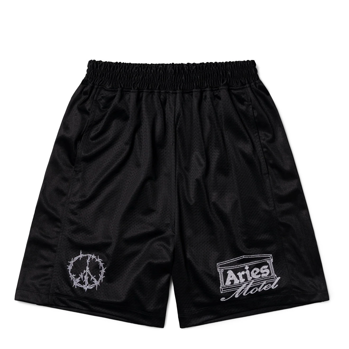 Aries Ramscape Airtex Shorts Black