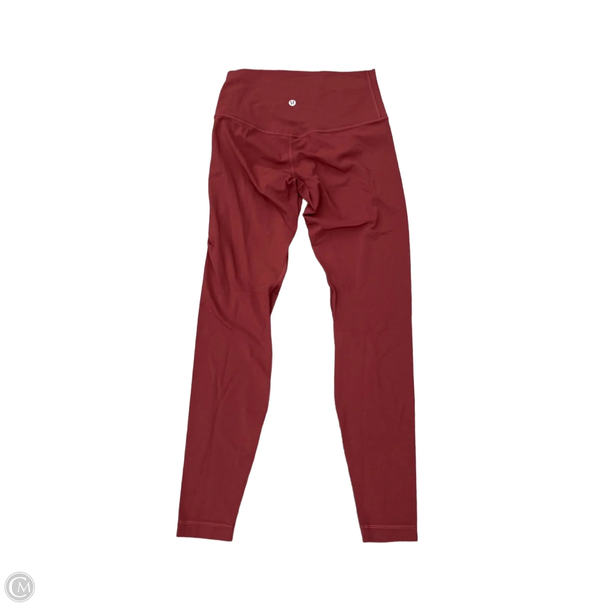 Athletic Leggings By Lululemon In Maroon, Size: 6