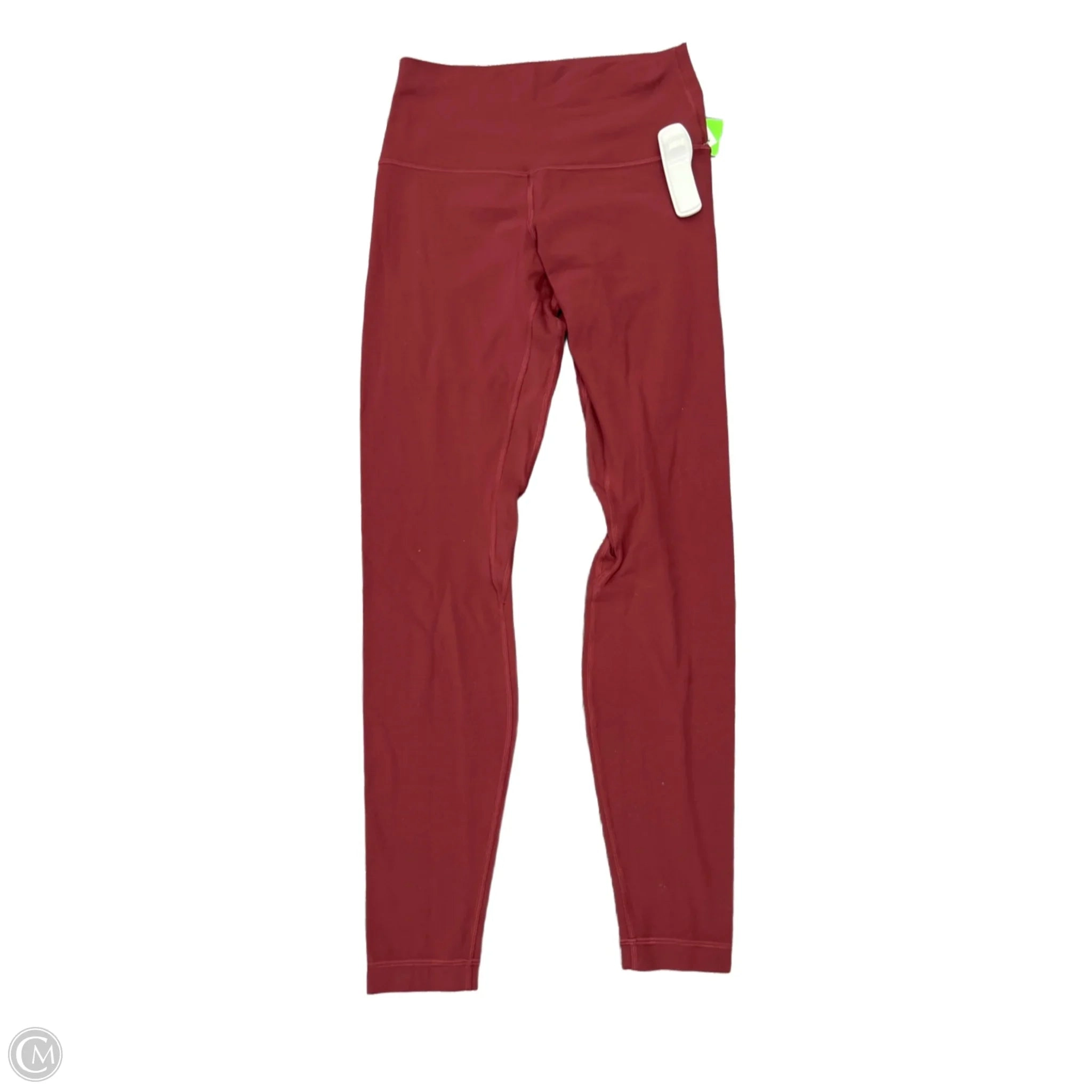 Athletic Leggings By Lululemon In Maroon, Size: 6