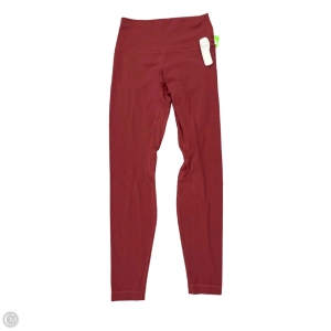Athletic Leggings By Lululemon In Maroon, Size: 6