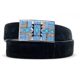 B G Mudd Guild w/ Denim Lapis One Piece Buckle 1.5