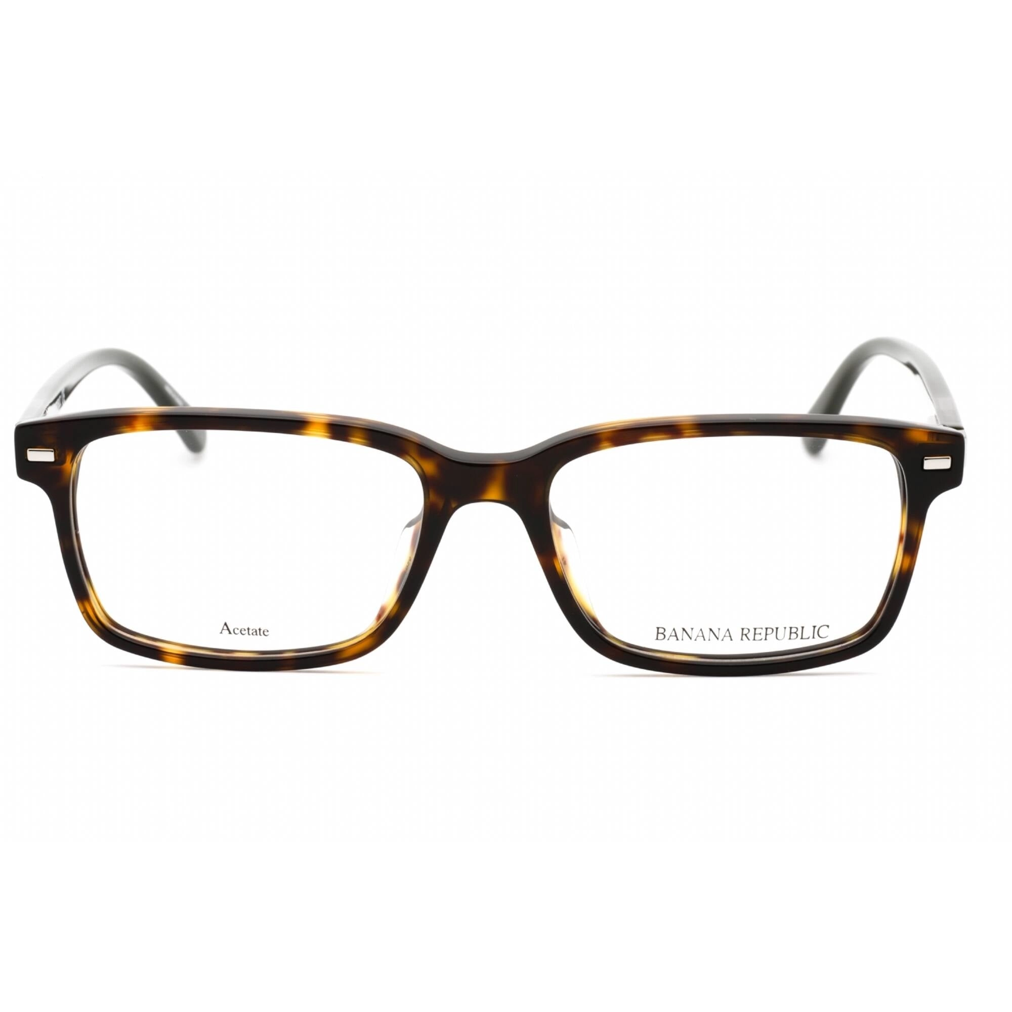 Banana Republic Men's Eyeglasses - Havana Plastic Rectangular Frame | BR 112 0086 00