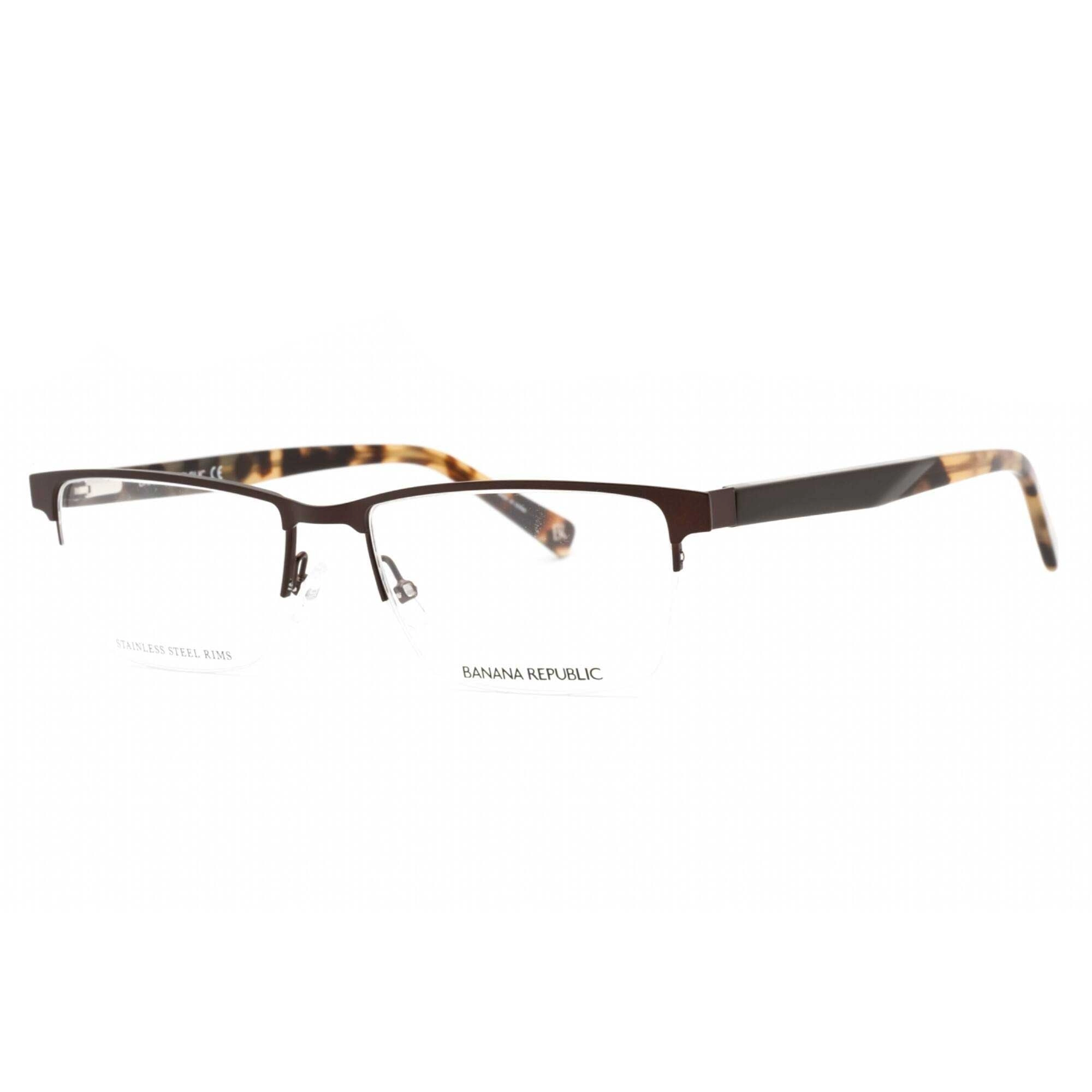 Banana Republic Men's Eyeglasses - Matte Brown Rectangular Frame | Antonio 04IN 00
