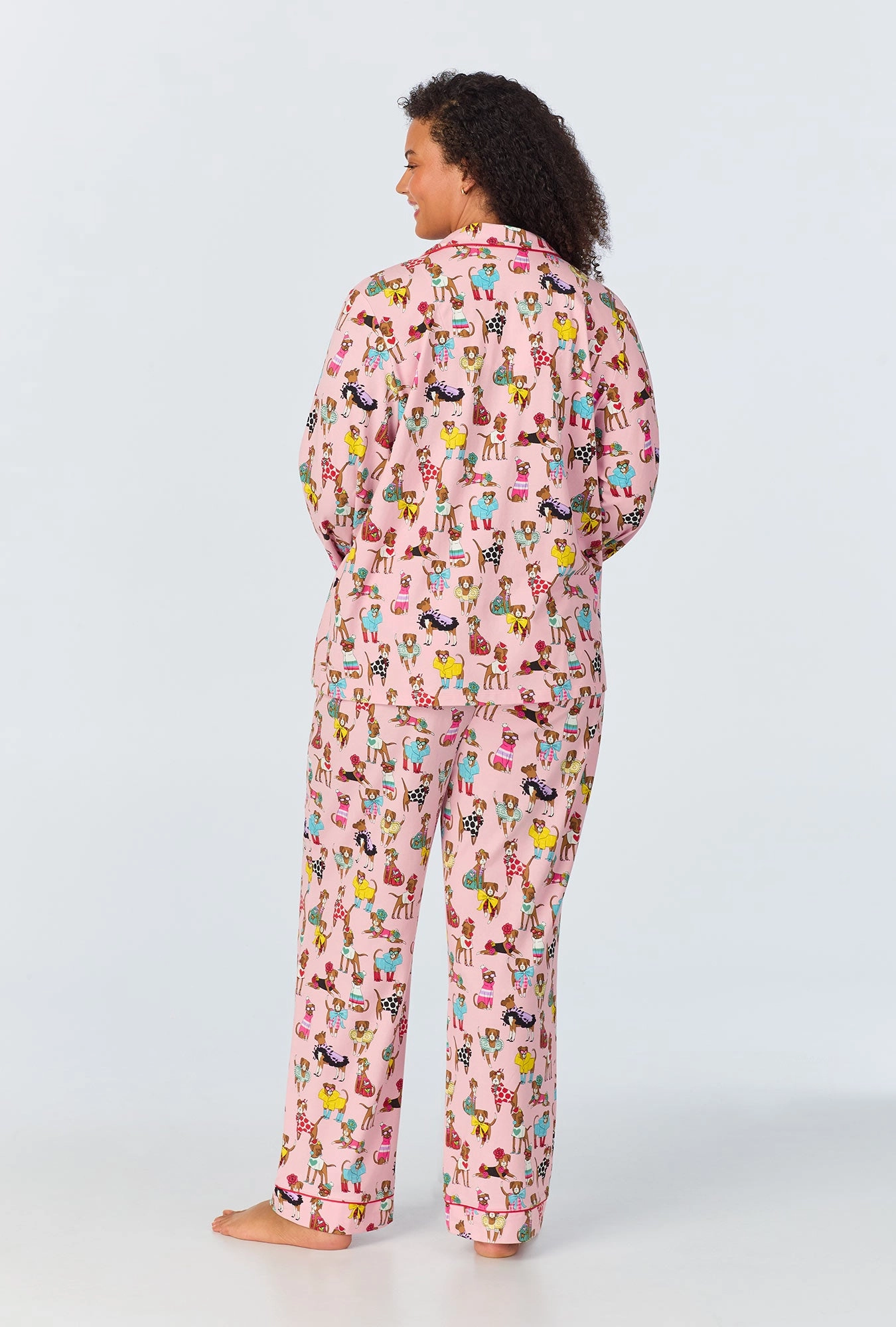 Bedhead x Bronwyn Newport Chic Boxers Long Sleeve Classic Stretch Jersey PJ Set