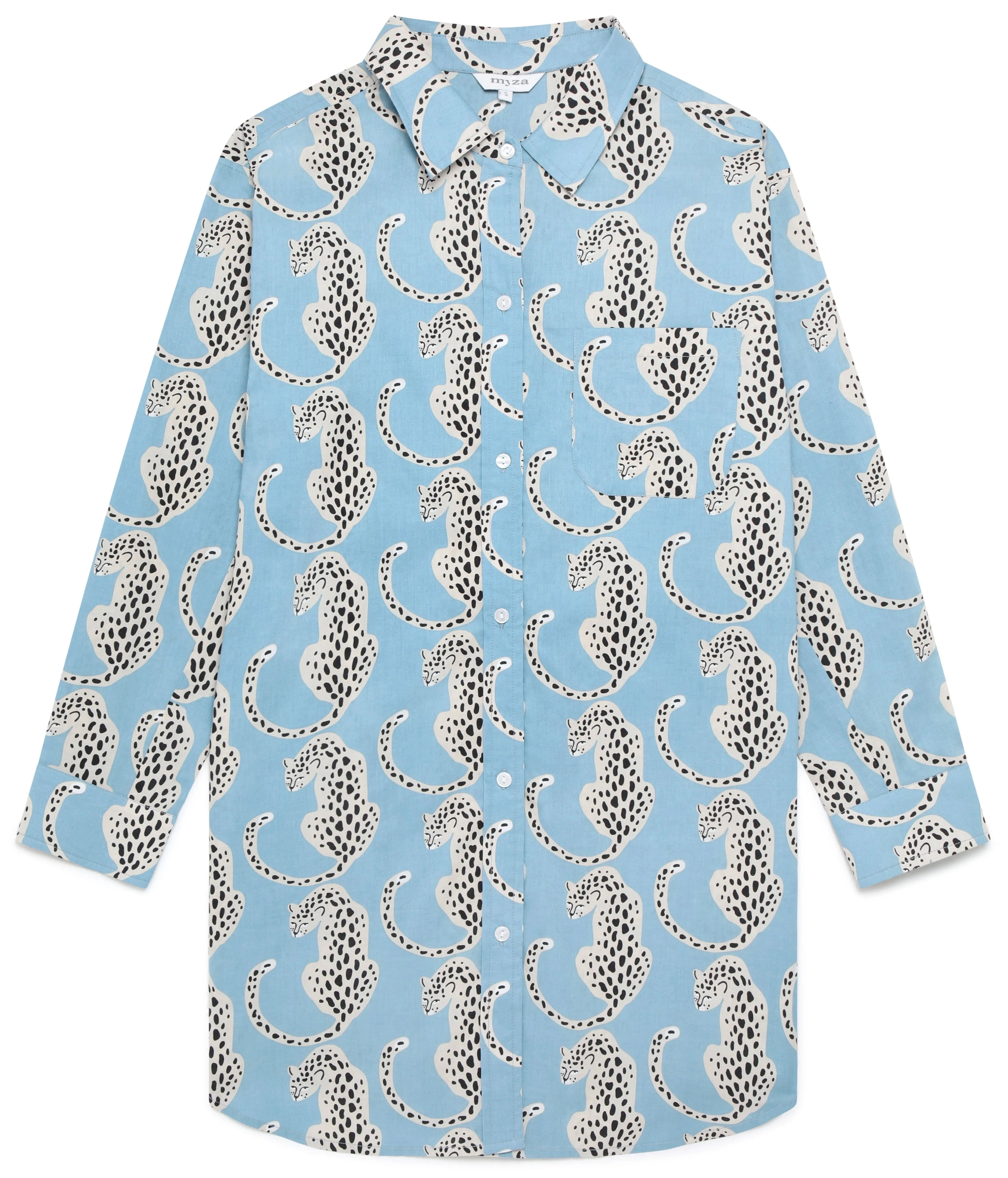 Blue Leopards Women's Organic Cotton Nightshirt