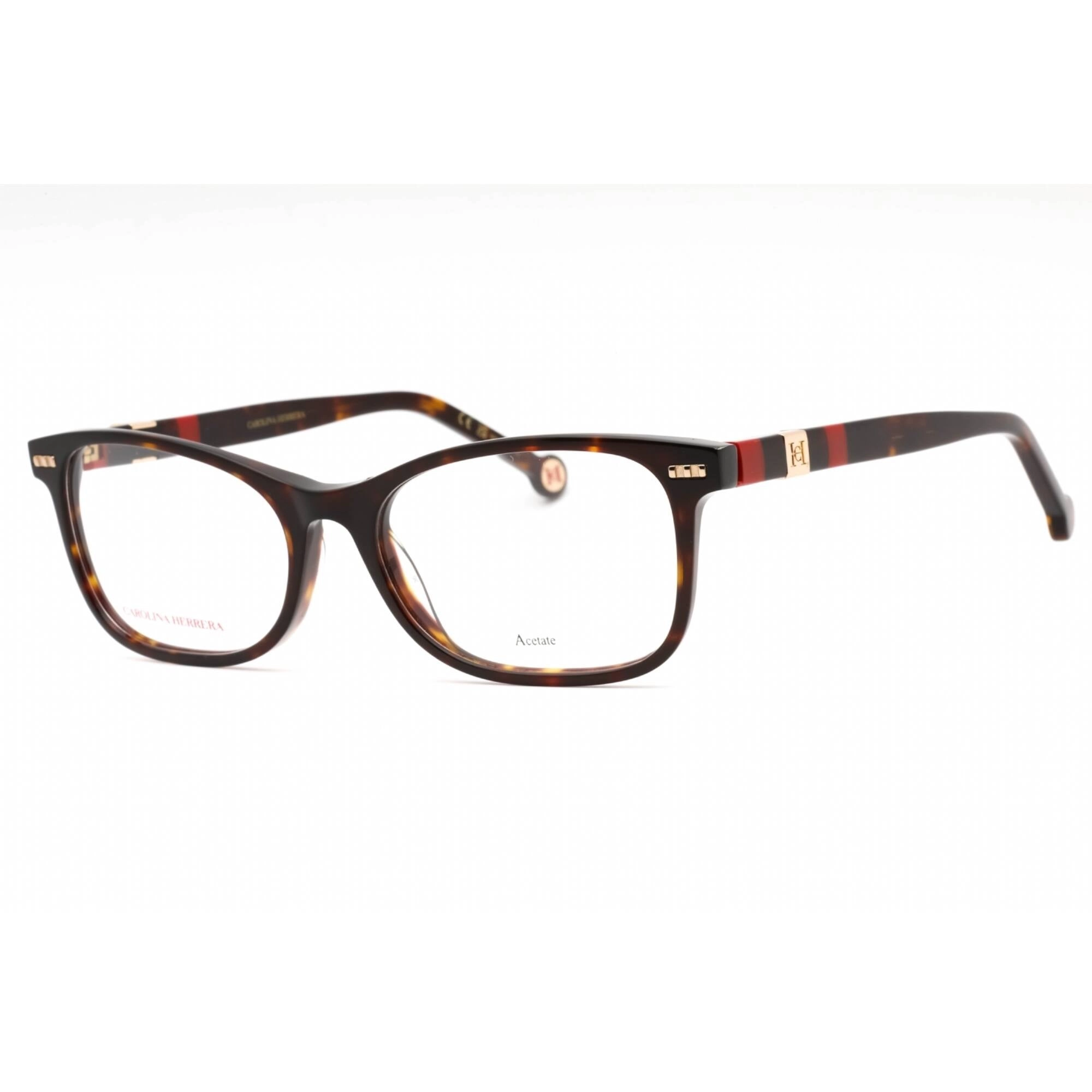 Carolina Herrera Women's Eyeglasses - Havana Red Plastic Frame | HER 0110 0O63 00