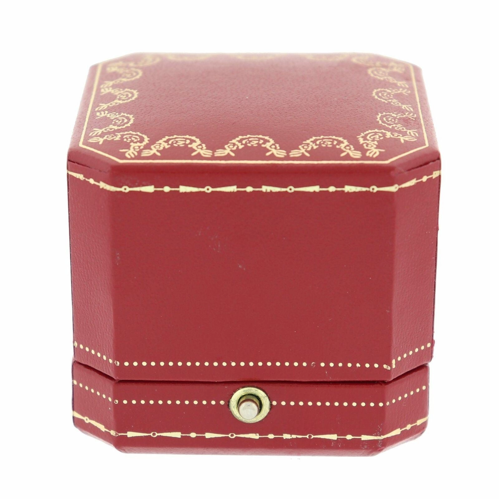 Cartier Vintage Estate 18k Yellow Gold 0.15ctw Diamond & Citrine Ring & Box