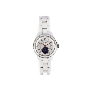Chanel J12 38mm Moon Phase White Ceramic Watch