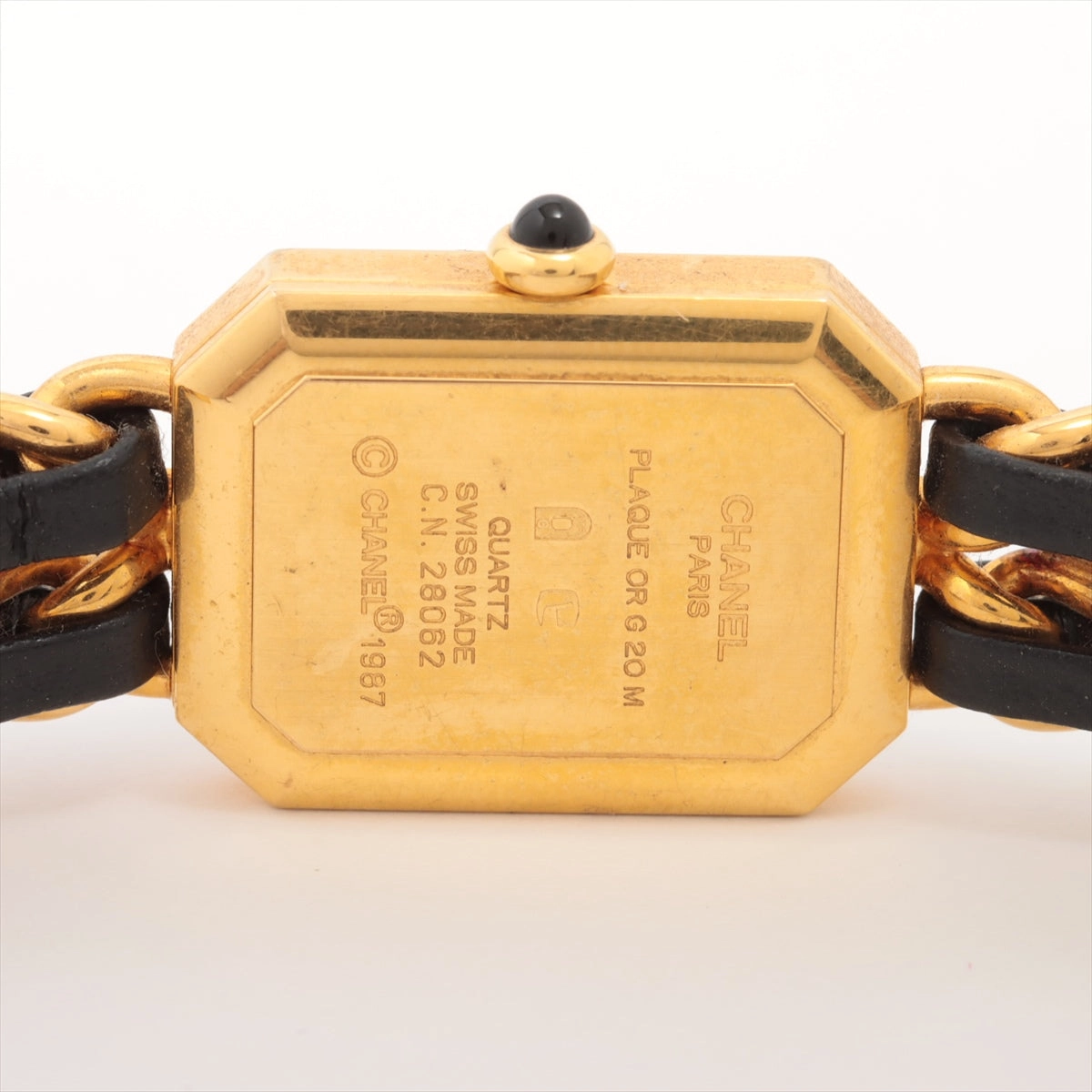 Chanel Premiere M Gold Black Watch
