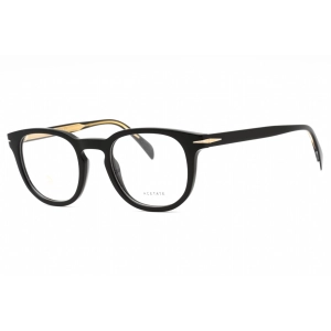 David Beckham Men's Eyeglasses - Black Plastic Full Rim Oval Frame | DB 1072 0807 00
