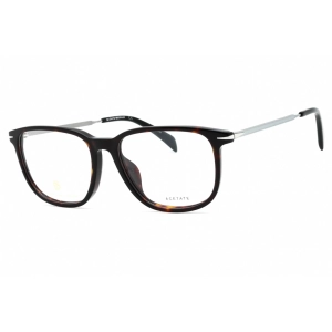 David Beckham Men's Eyeglasses - Havana Ruthenium Plastic Frame | DB 7074/F 03MA 00