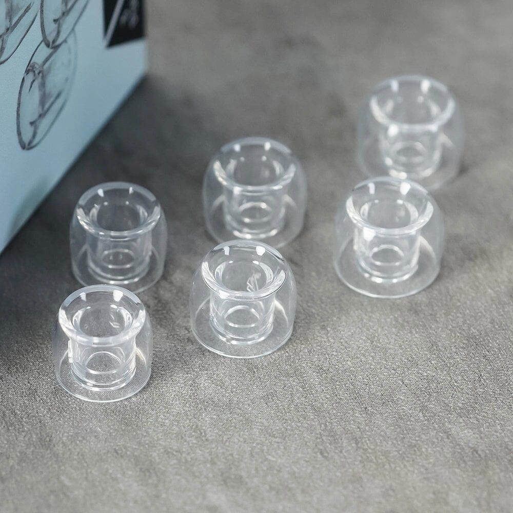 Divinus Prism Wide Bore LSR Eartips For 4-6mm Nozzle