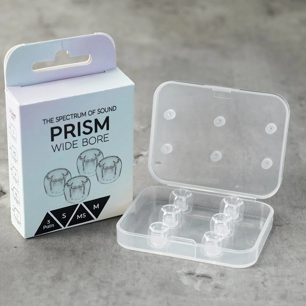 Divinus Prism Wide Bore LSR Eartips For 4-6mm Nozzle