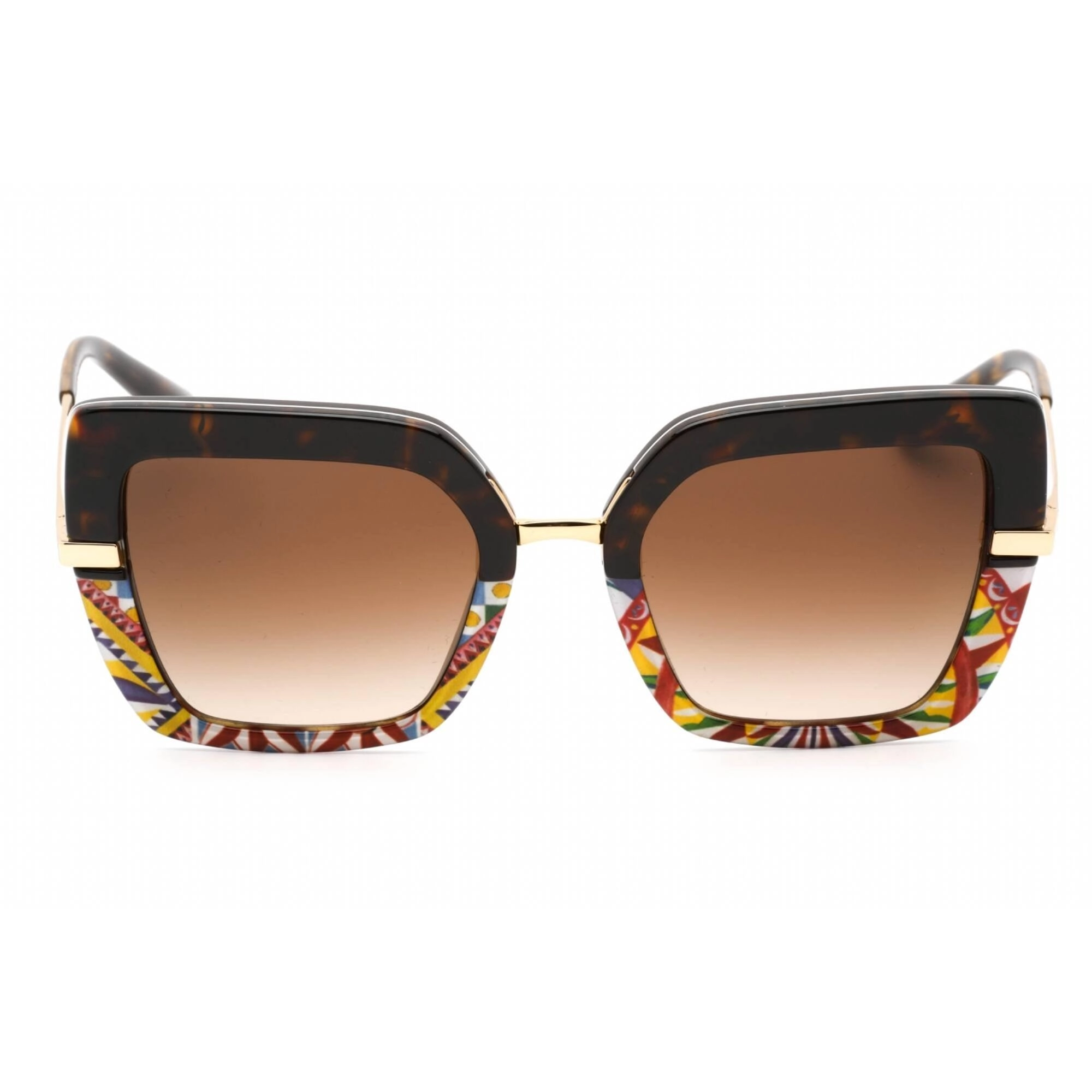 Dolce & Gabbana Women's Sunglasses - Havana/Print Carretto Frame | 0DG4373 327813
