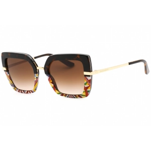 Dolce & Gabbana Women's Sunglasses - Havana/Print Carretto Frame | 0DG4373 327813