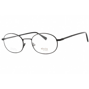 Elasta Men's Eyeglasses - Matte Black Metal Full Rim Oval Shape Frame | E 7247 0003 00