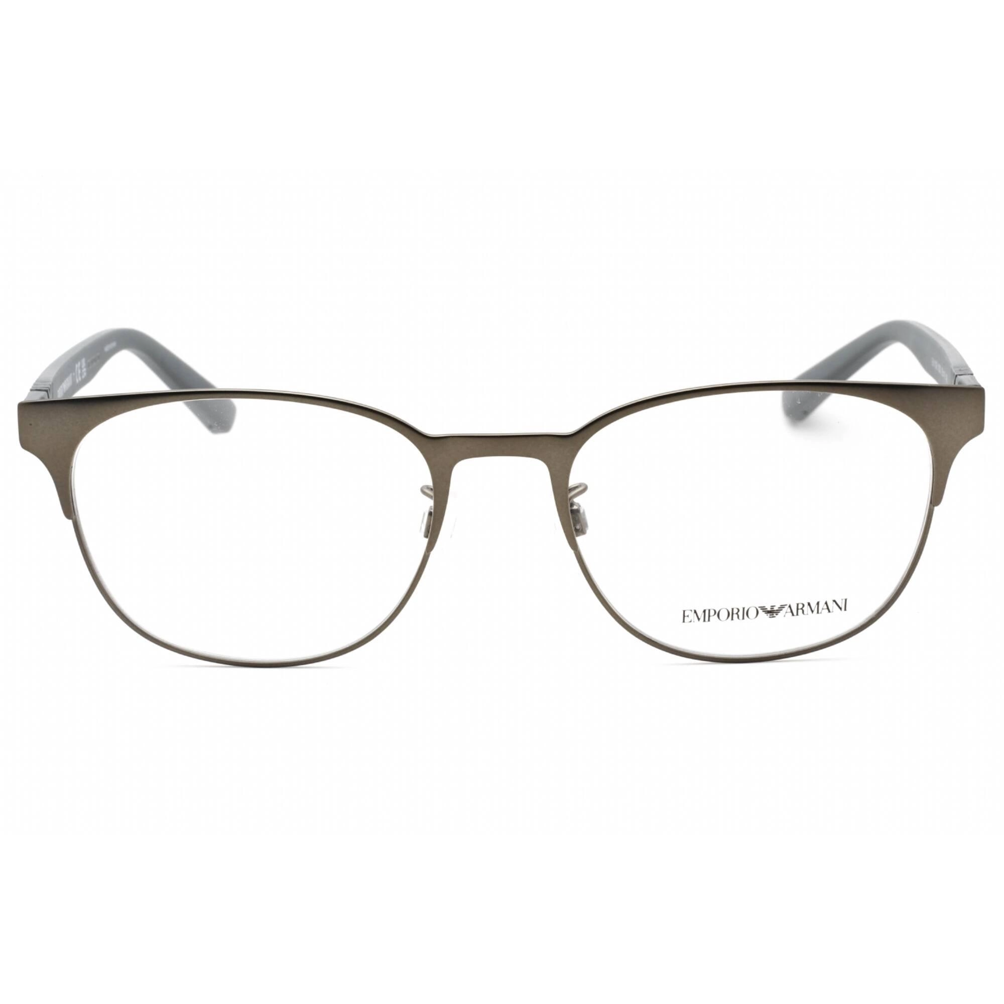 Emporio Armani Men's Eyeglasses - Matte Gunmetal Full Rim Round Frame | 0EA1139 3003