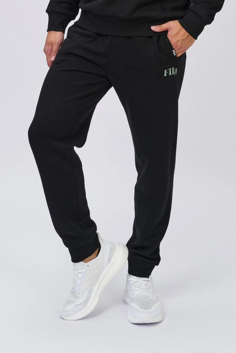 FILA MEN'S JAMIE BLACK TRACKPANTS