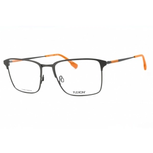 Flexon Men's Eyeglasses - Matte Gunmetal Metal Square Shape Frame | FLEXON E1131 072