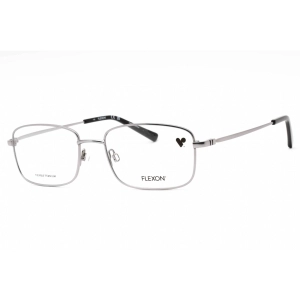 Flexon Men's Eyeglasses - Matte Gunmetal Rectangular Metal Frame | FLEXON H6057 070