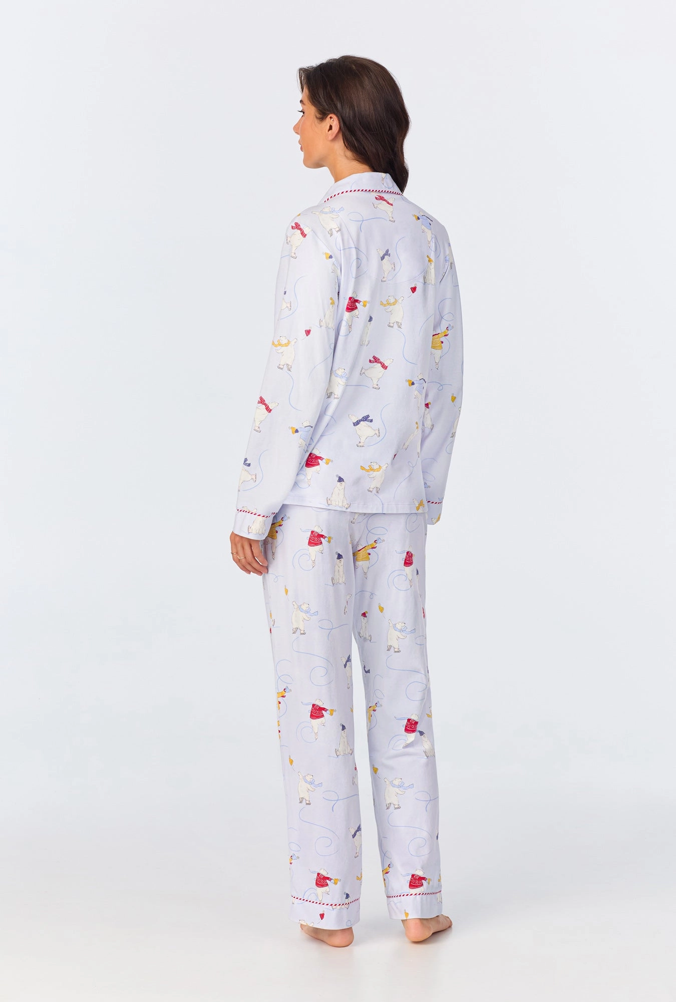 Free Skate Long Sleeve Classic Stretch Jersey PJ Set