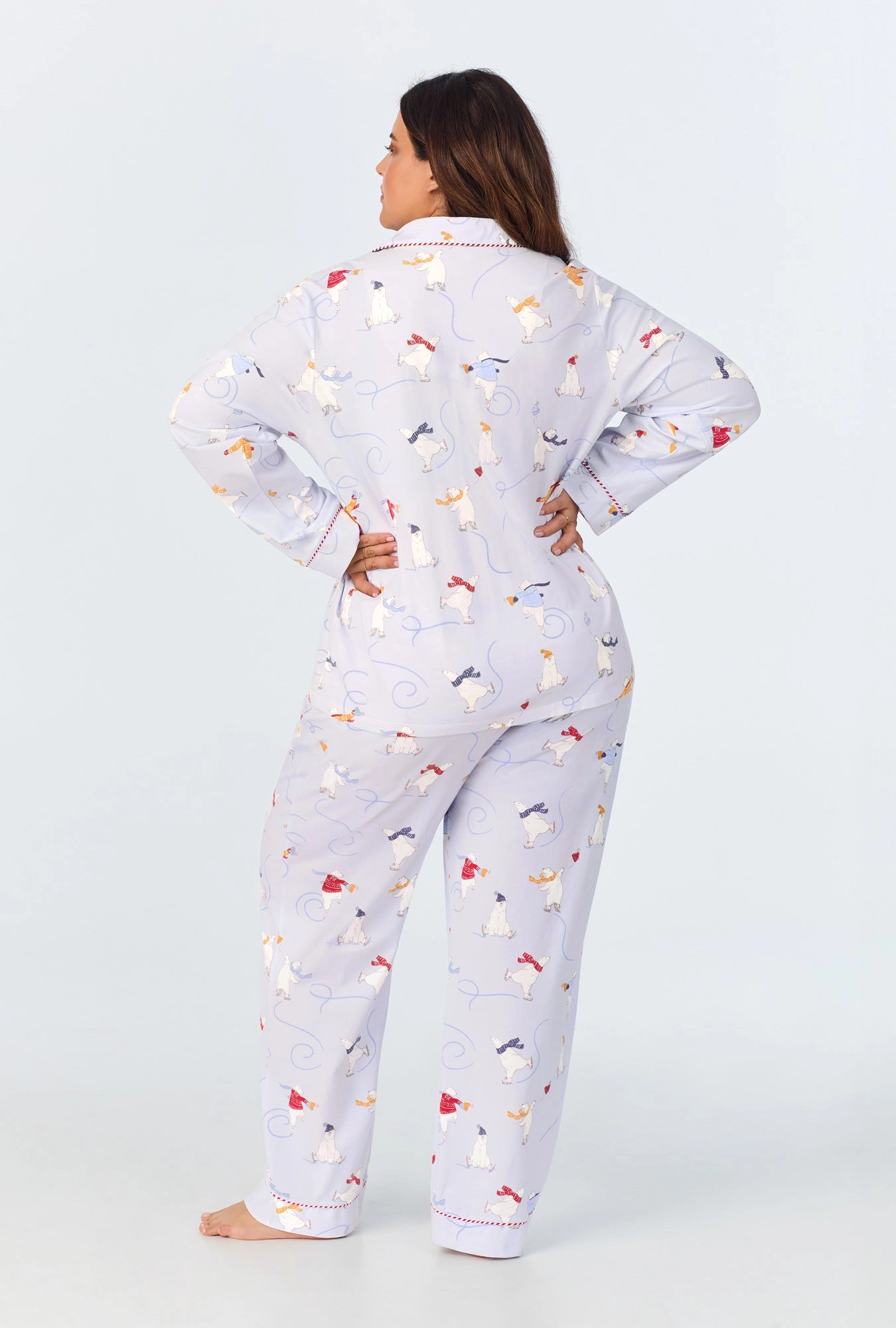 Free Skate Long Sleeve Classic Stretch Jersey PJ Set