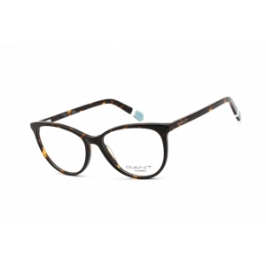 Gant Women's Eyeglasses - Havana Plastic Full Rim Rectangular Frame | GA4118 052