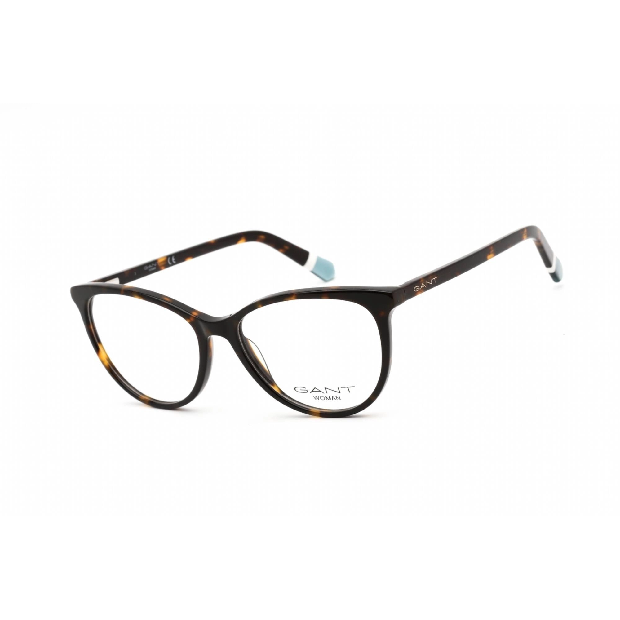 Gant Women's Eyeglasses - Havana Plastic Full Rim Rectangular Frame | GA4118 052