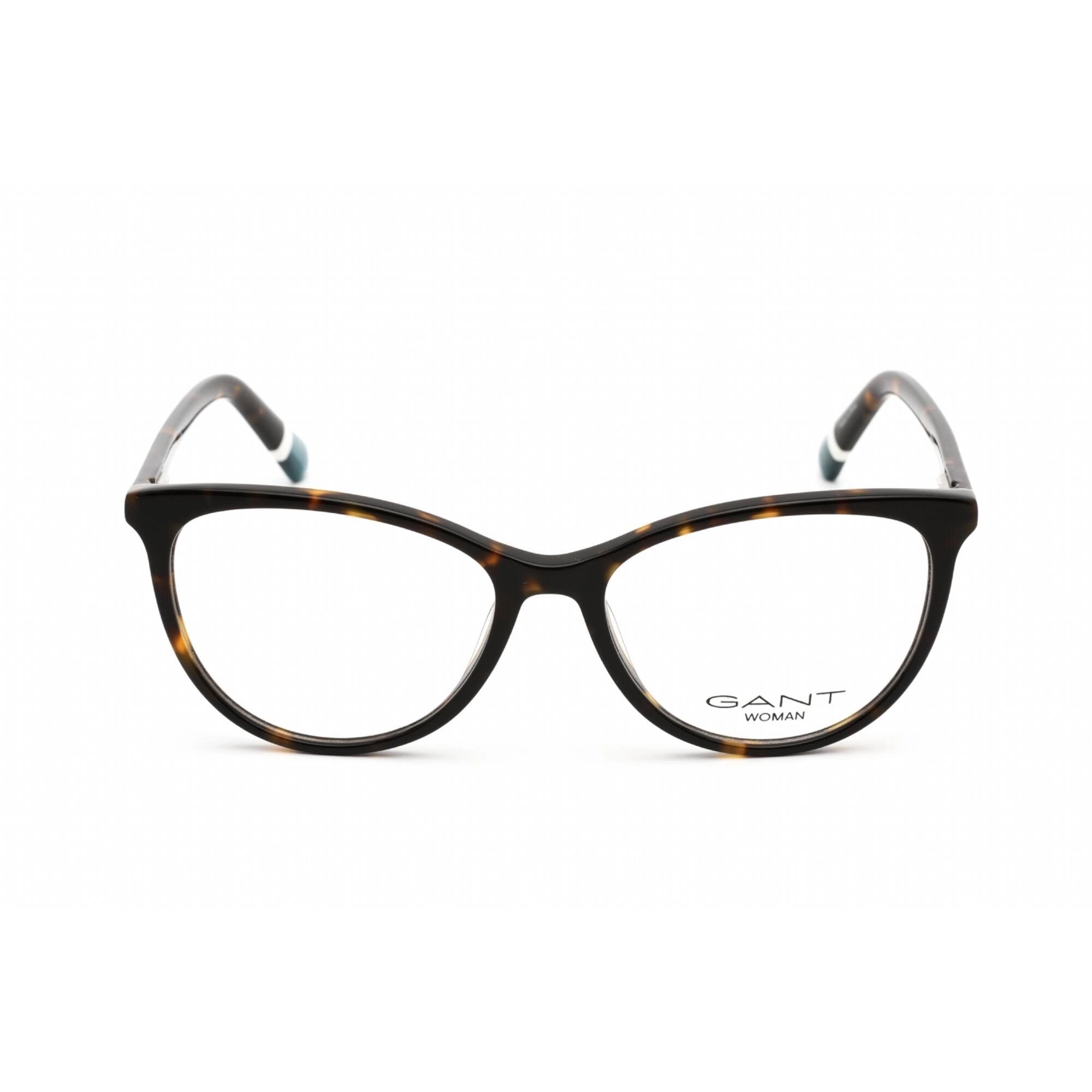 Gant Women's Eyeglasses - Havana Plastic Full Rim Rectangular Frame | GA4118 052