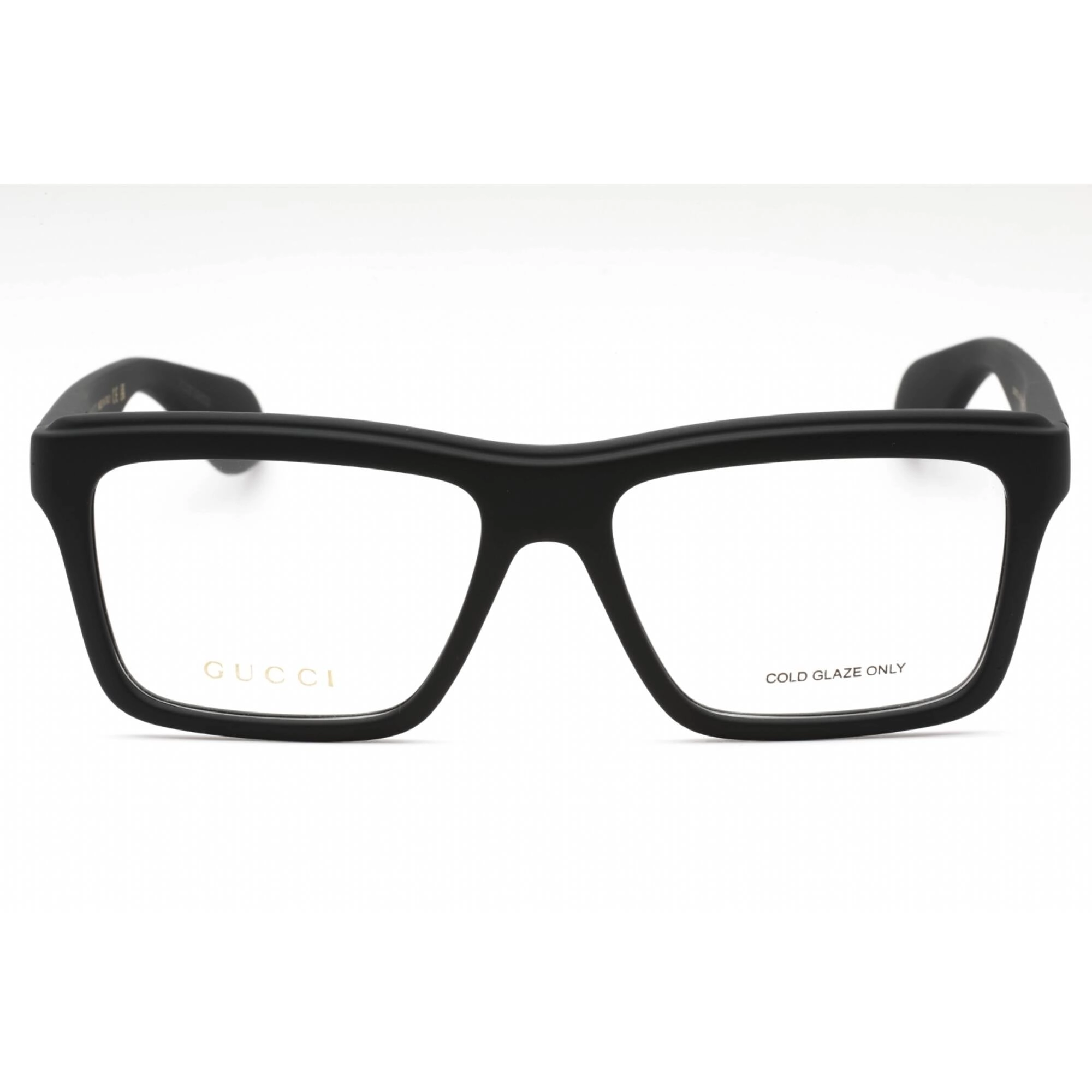 Gucci Men's Eyeglasses - Black Rectangular Full Rim Frame Clear Lens | GG1573O 001
