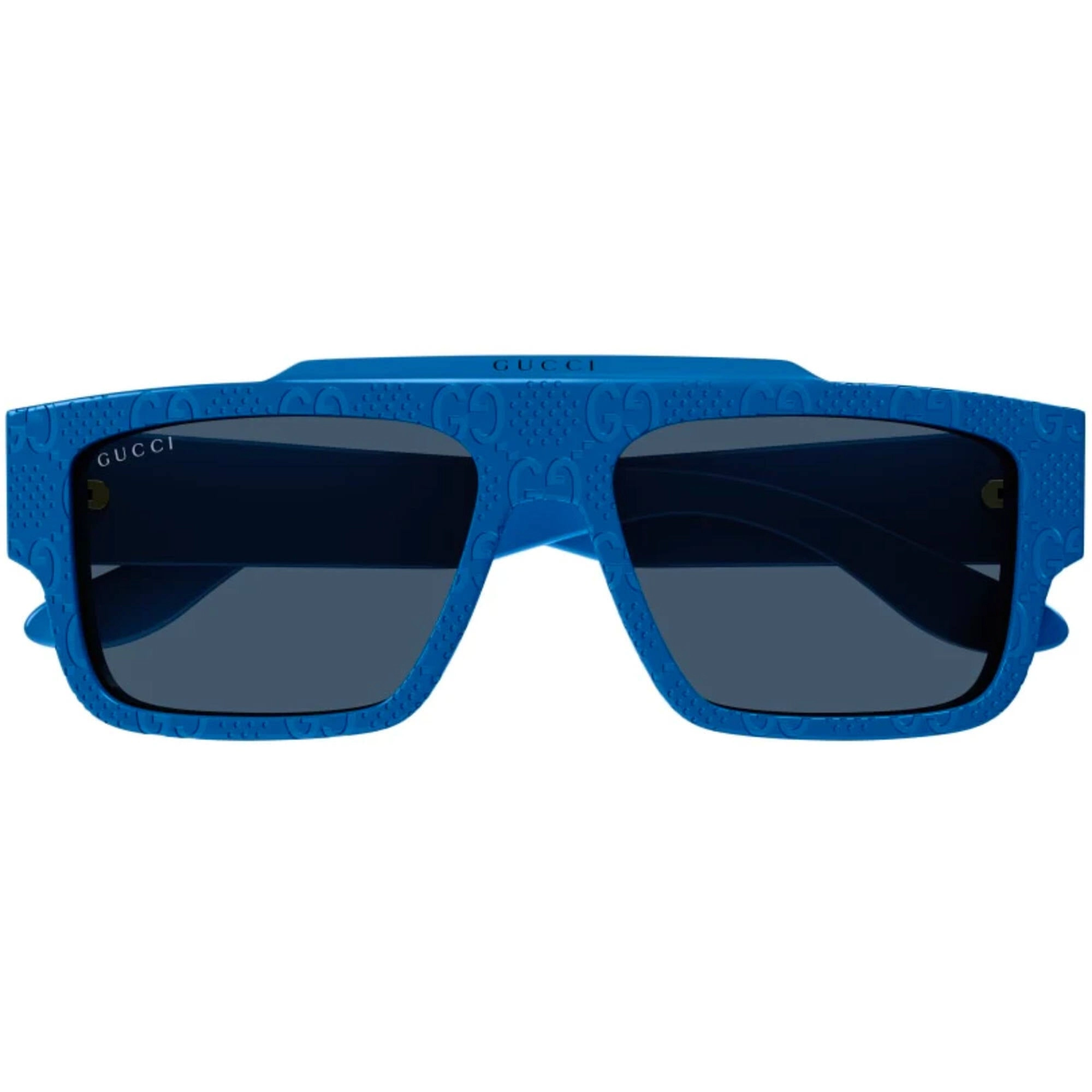 Gucci Men's Sunglasses - Blue Logo Pattern Recycled Acetate Square Frame | GG1460S 008
